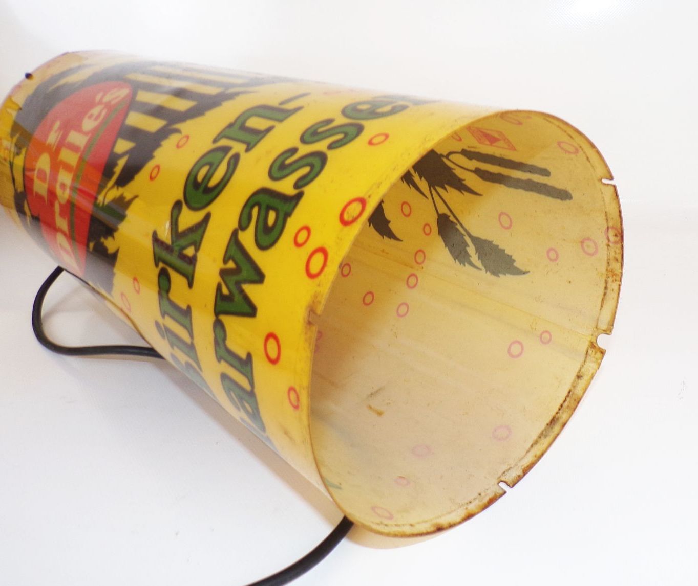 Alte Reklame Leuchte Dr Dralle Birkenhaarwasser Frisör Kosmetik Drogerie