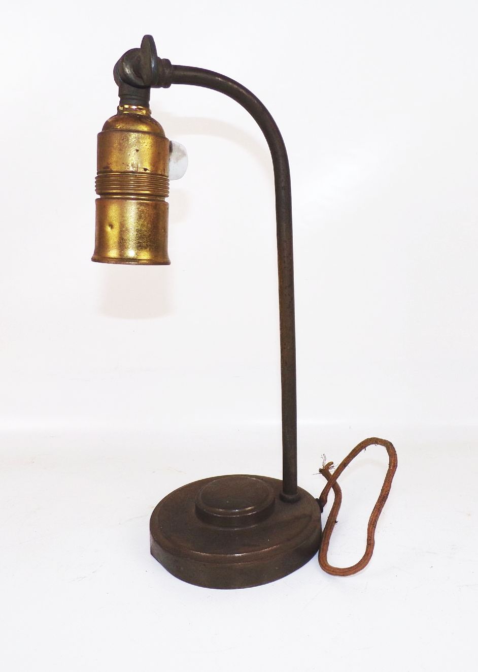 Vintage Lampenfuß für Tischlampe Fassung mit Schalter E27 Bastlerware 