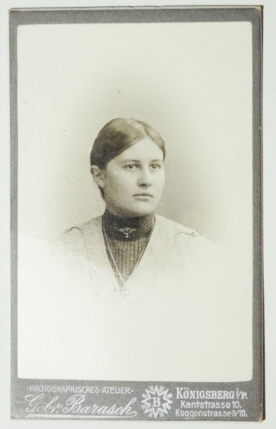 Carte de Visite Dame Portrait 1900er Barasch Königsberg Ostpreußen Rußland