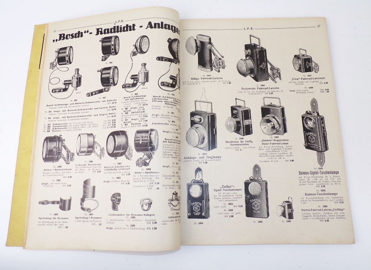 Alter Katalog Lausitzer Fahrrad Engroshaus Bautzen Fahrräder Fahrradteile 1933