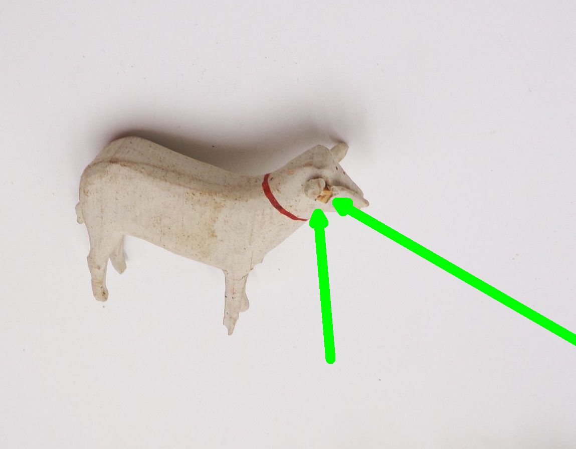 Alte Spanschachtel Erzgebirge Schafe Hirte Haus Bäume um 1900 Schäferei