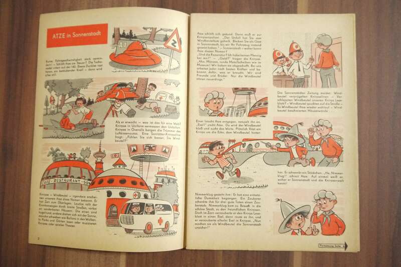Atze in Sonnenstadt 1962 DDR Comic Heft 9 Kinder Zeitschrift