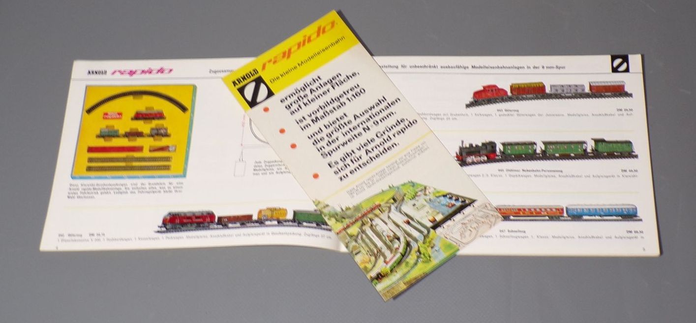 Arnold Rapido Spur N Modellbahn Katalog mit Prospekt