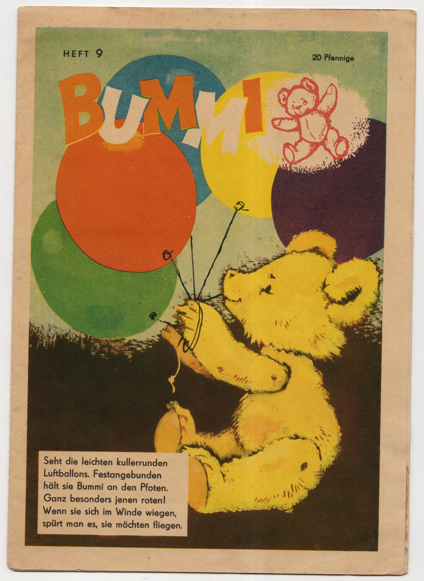 Bummi 1957 Heft 9 Erster Jahrgang 