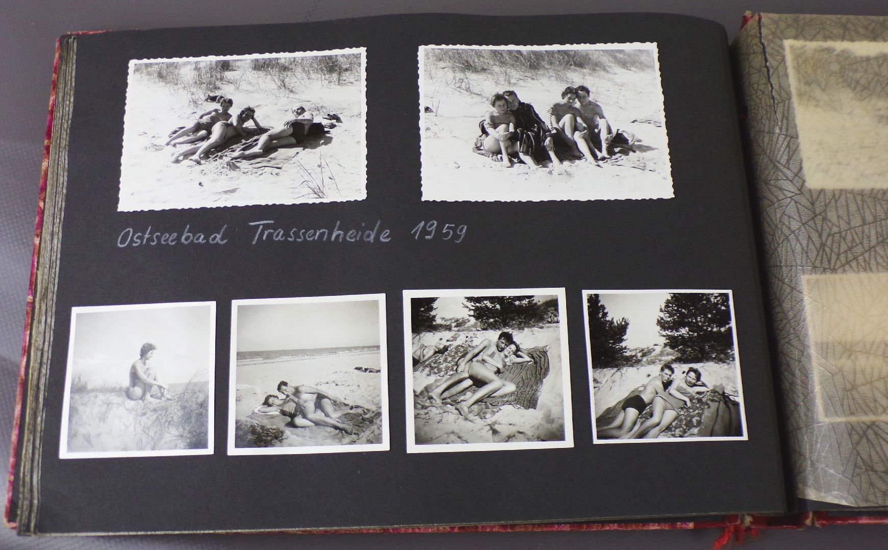 Altes Fotoalbum Kinderheit Urlaub Trassenheide VW Käfer Auto Altes Fotoalbum Kinderheit Urlaub Trassenheide VW Käfer Auto