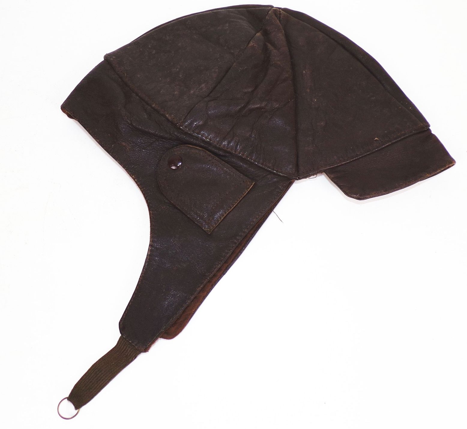 Alter Lederhaube Motorrad Caprio Oldtimer Gr 54 vintage 