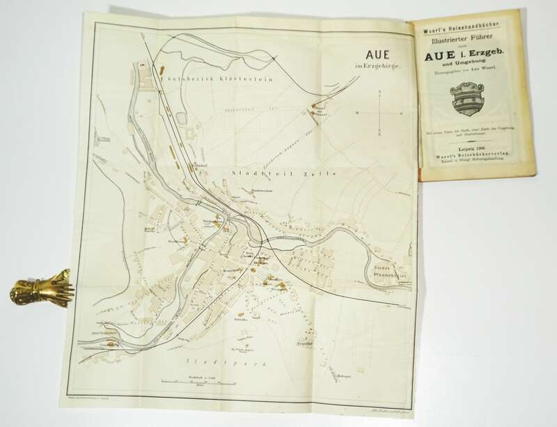 Woerl Reisehandbuch Aue im Erzgebirge 1906