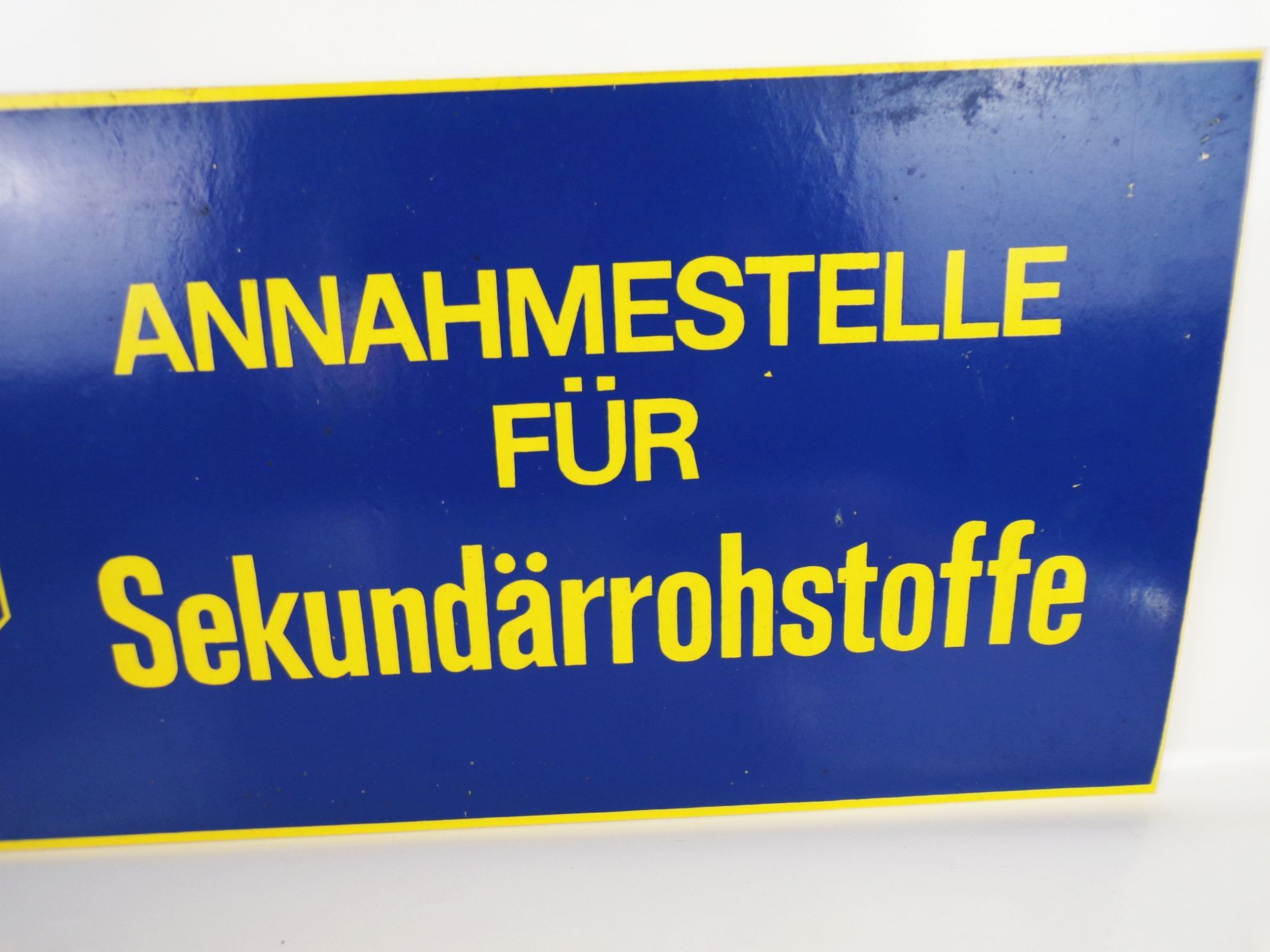 Alte Schild Sero Annahmestelle für Sekundärstoffe DDR Reklame