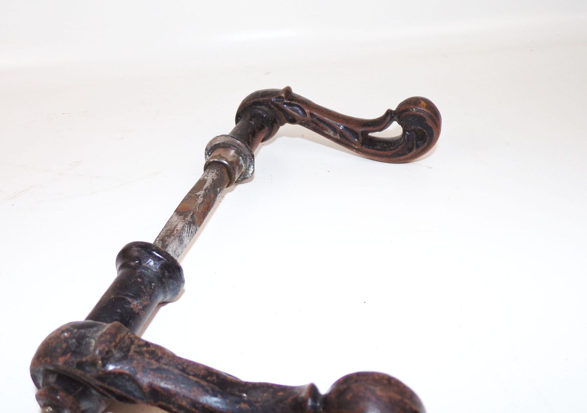 Alte Türklinke Eisen Türdrücker Restaurierung Türgriff