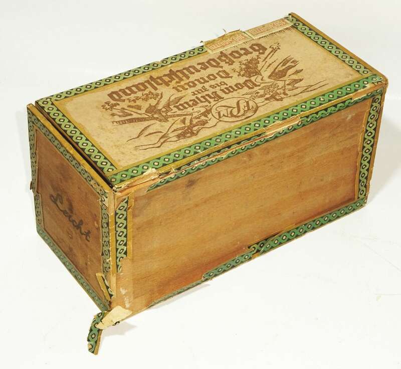 Alte Zigarrenkiste Vom Rhein bis zur Donau Großdeutschland 1930er 