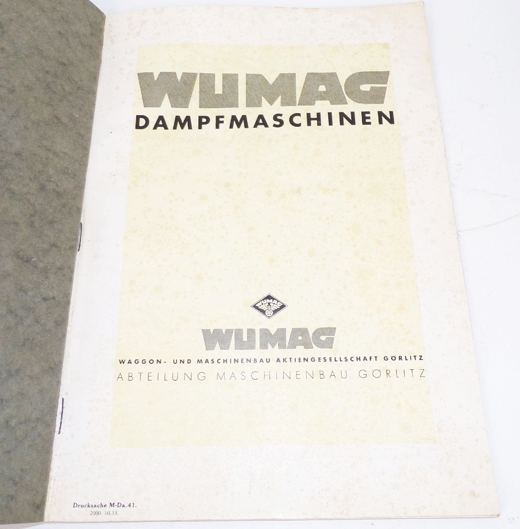 Wumag Görlitz Dampf Turbinen Dieselmotoren um 1933 Konvolut