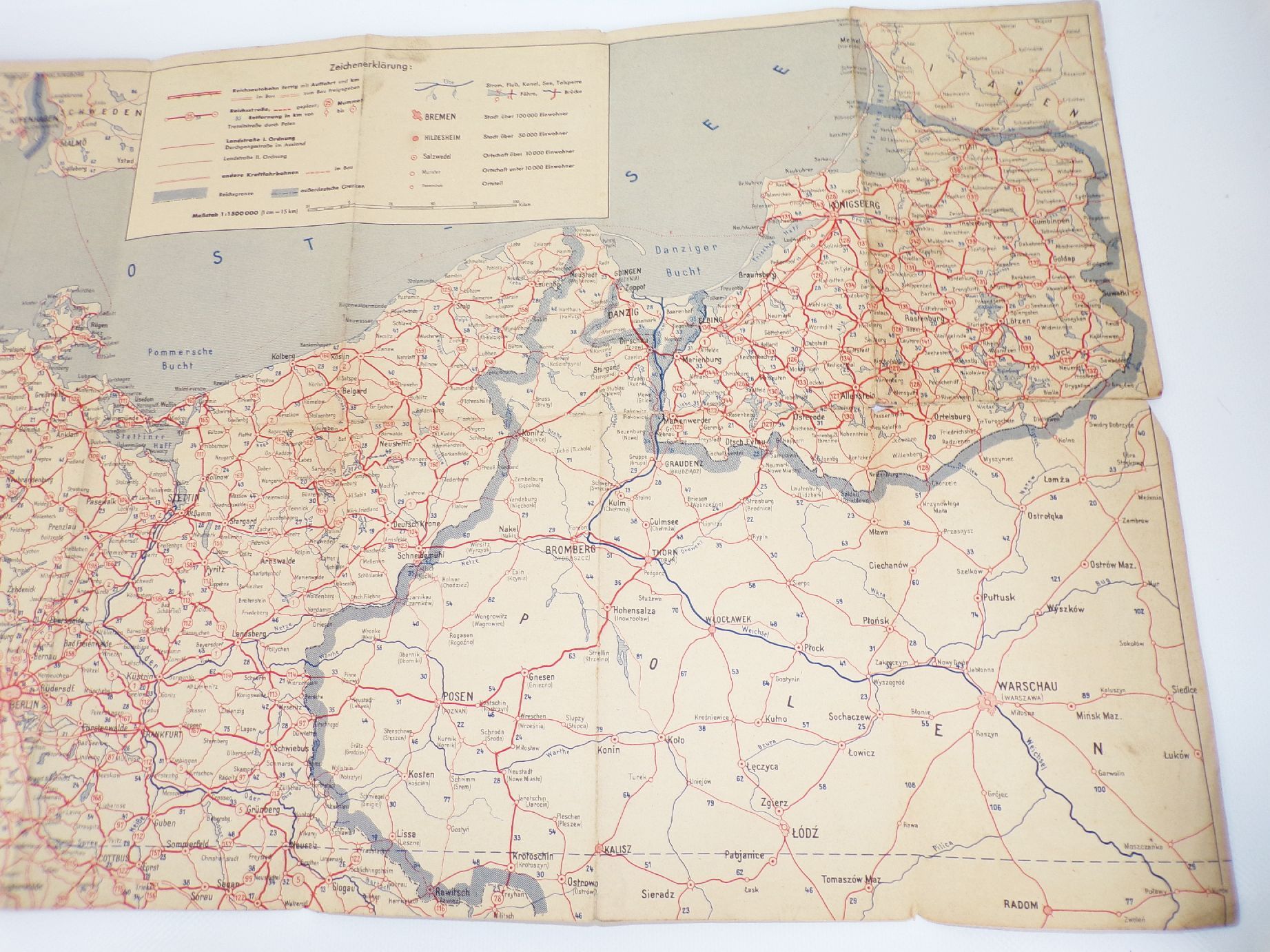 Standard Fernfahrer Karte Deutsches Reich Norden Süden Gebiete Esso 1930 er Standard Fernfahrer Karte Deutsches Reich Norden Süden Gebiete Esso 1930 er