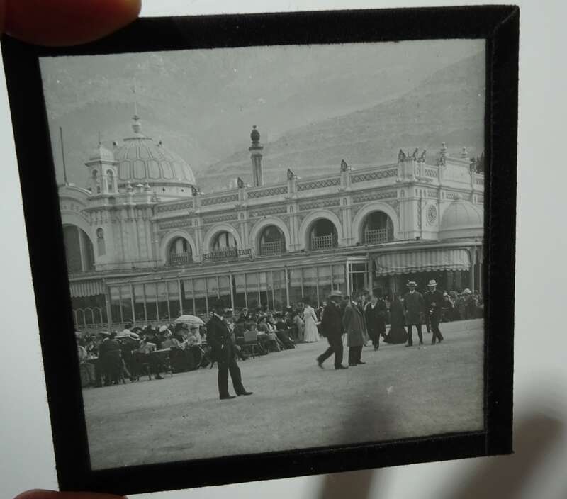 Foto Nachlaß Dia Glasplatten Italien Reise Alpen um 1910 Glasdias Holzschalten