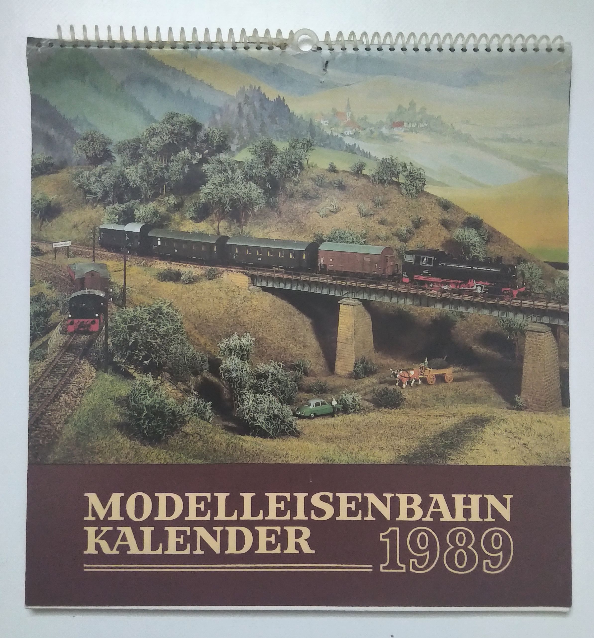Modelleisenbahn Kalender 1989 Anlage der AG 3/95 Sächsische Nebenbahnen
