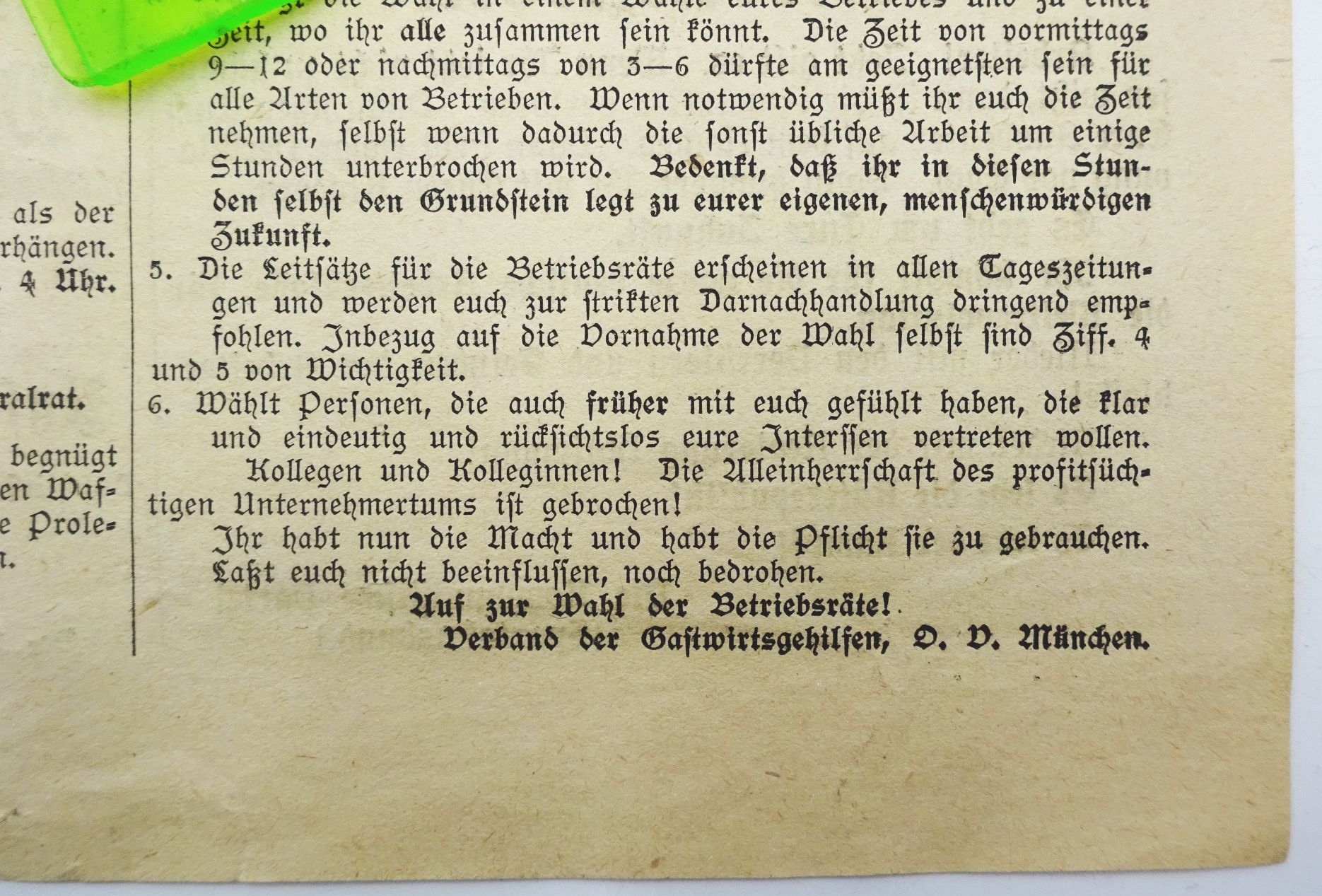 Zeitung Münchner Rote Fahne 1919 Durch Kampf zum Sieg Zeitung Münchner Rote Fahne 1919 Durch Kampf zum Sieg