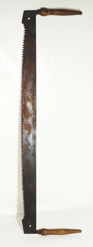 Alte Schrotsäge Hochzeitssäge 114 cm Zweimannsäge Deko Hochzeit 