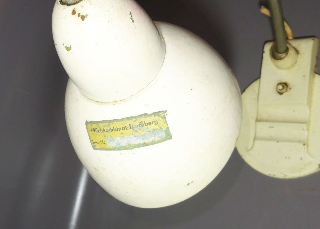 Art Deco Lampe Schreibtischlampe Bauhaus Leuchte Gussfuss Metall vintage