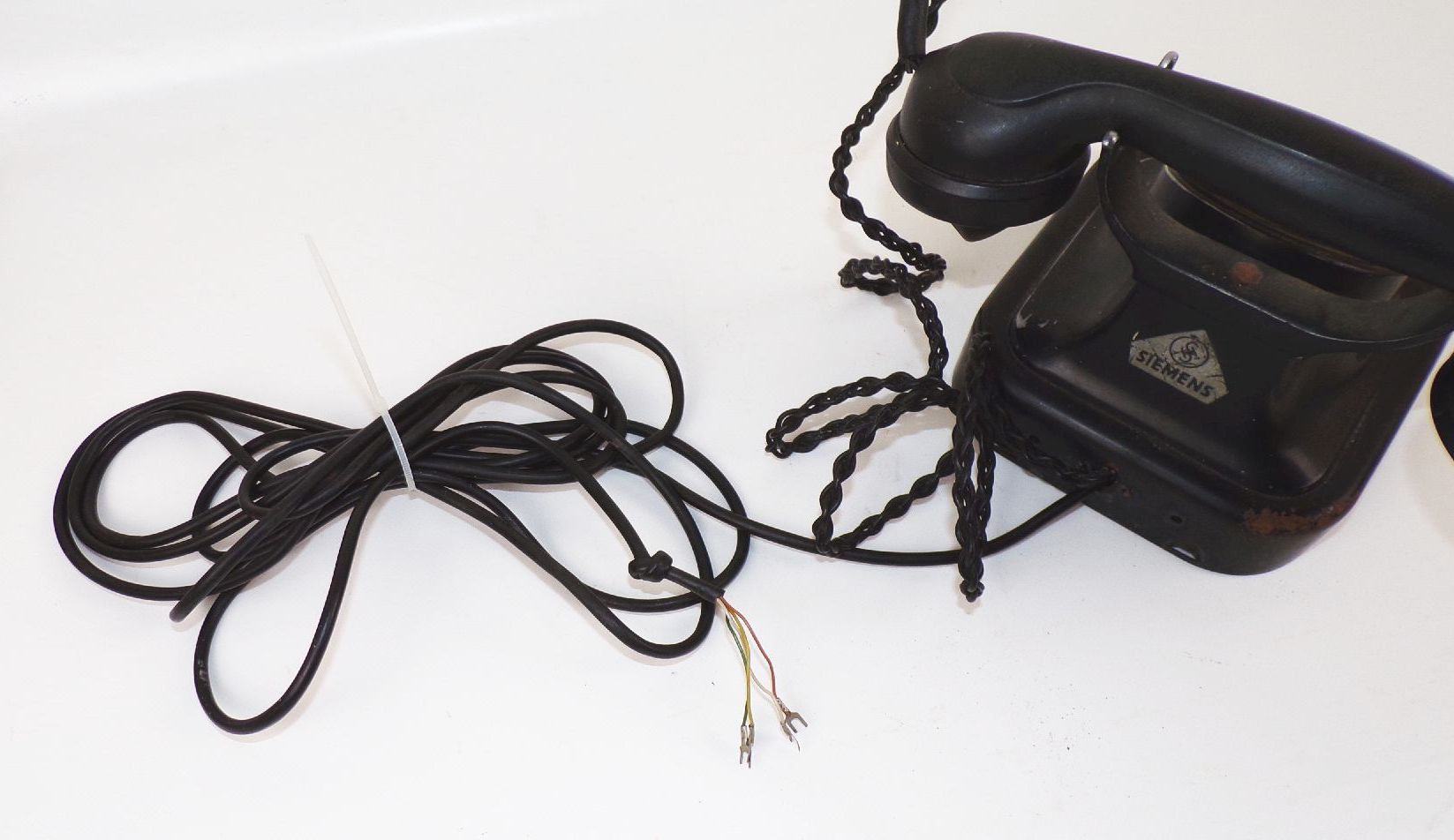 Altes Siemens Halske Telefon Wählscheibe Schwarz DR wohl Reichsbahn 