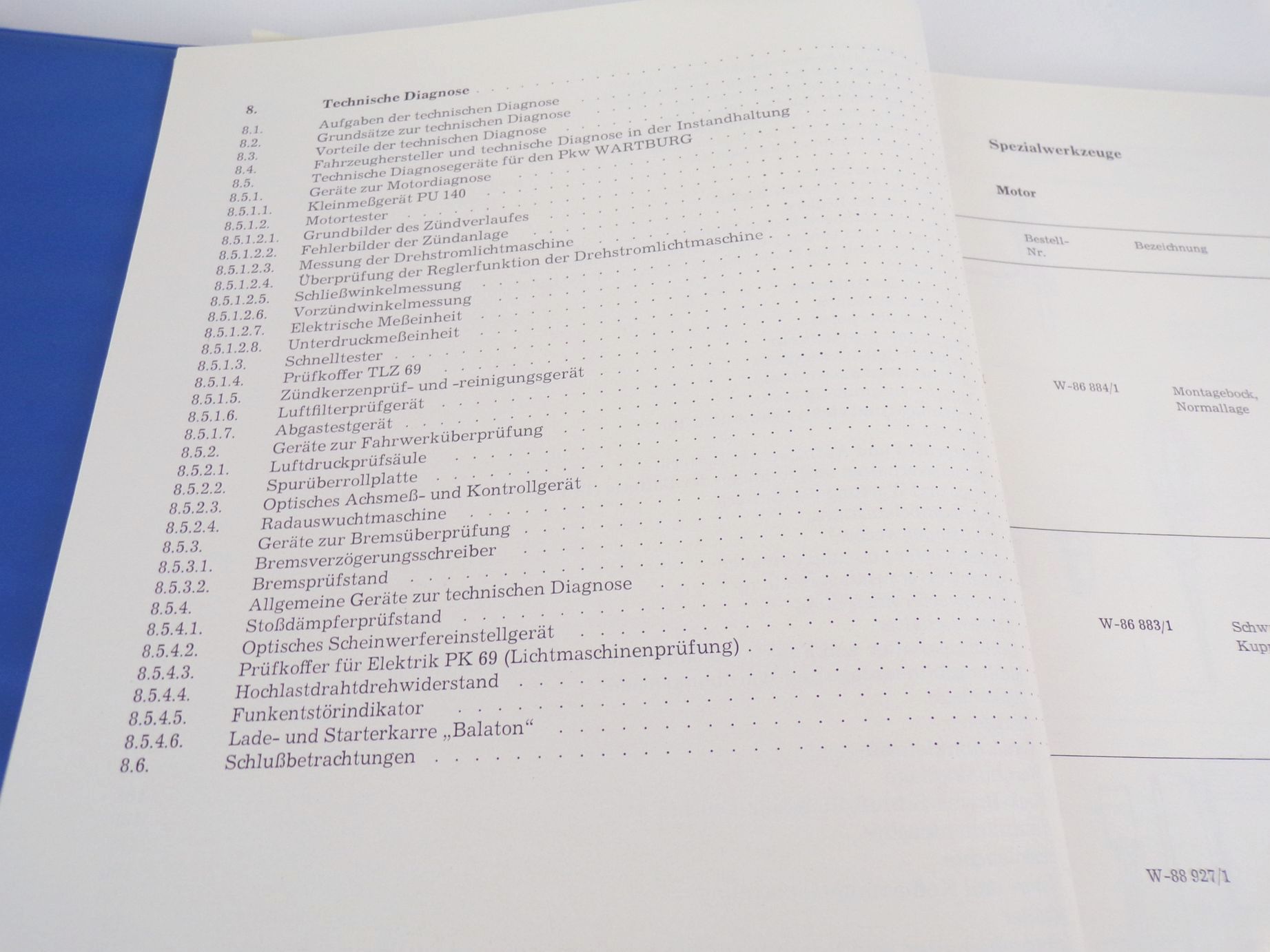 Wartburg 353 W Reparaturhandbuch Workshop DDR 1977