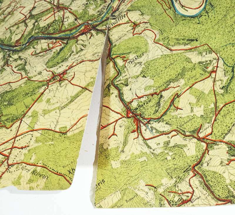 Prospekt Belgische Staatseisenbahn Das Tal der Ambleve 1911 Belgien 