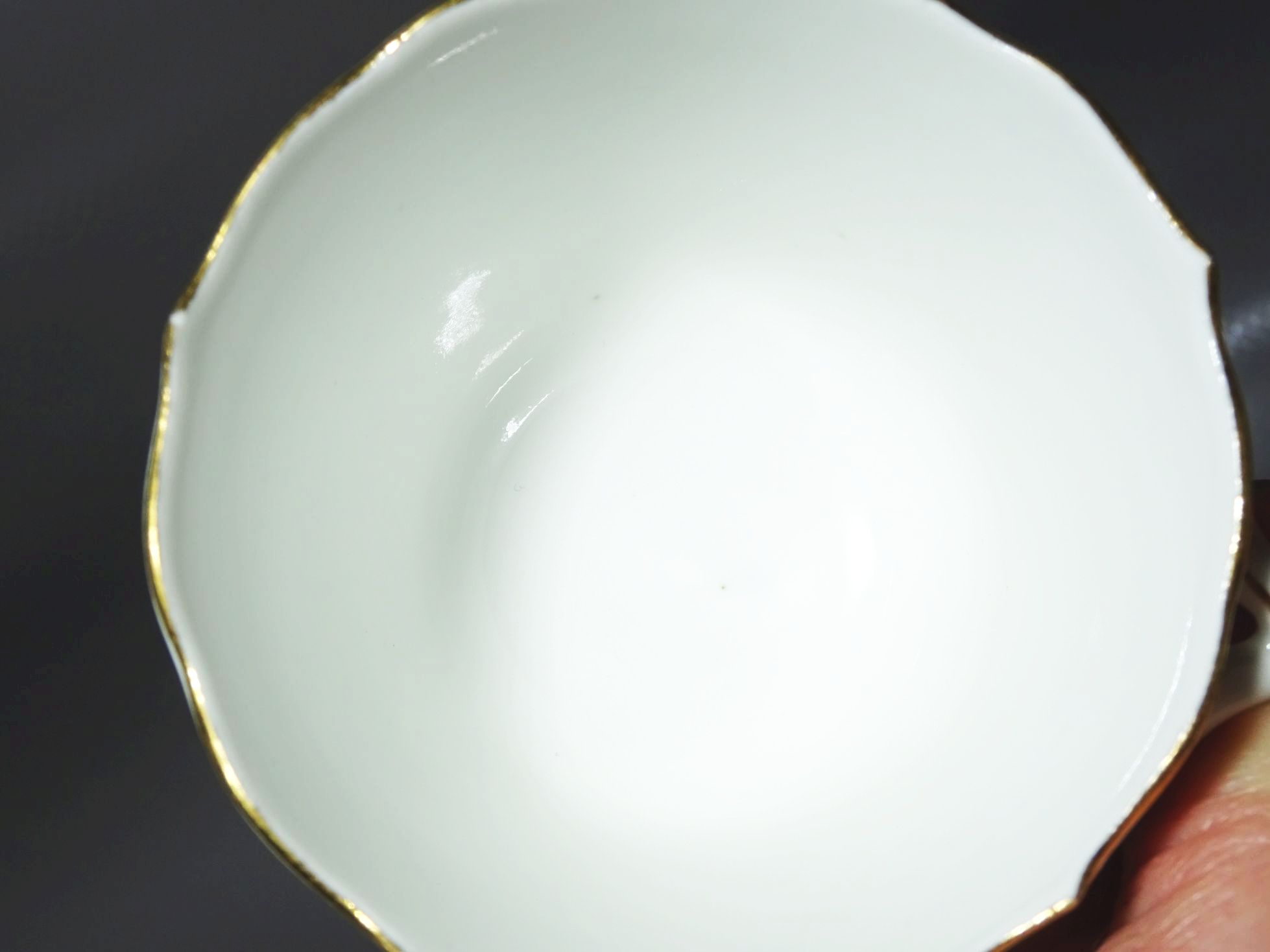 Meissen Mokka Gedeck 2teilig Indische Malerei 