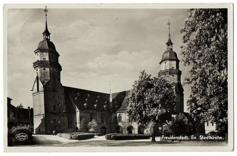Ak Freudenstadt Ev. Stadtkirche 1937