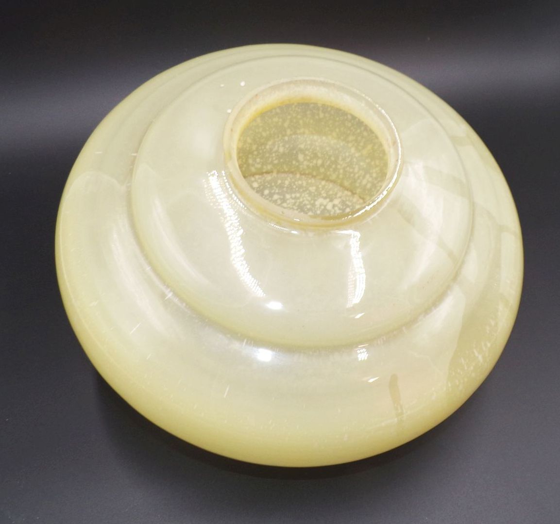 Altes Lampenglas Ersatzschirm Deckenleuchte beige Art Deco Vintage