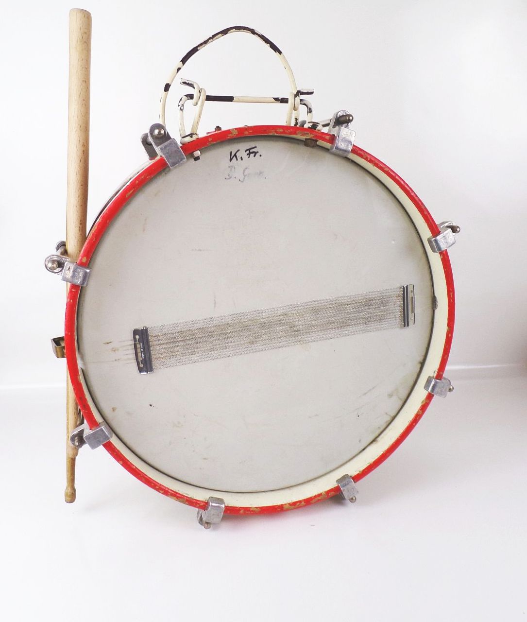 Alte Marschtrommel mit Zubehör Trommel 