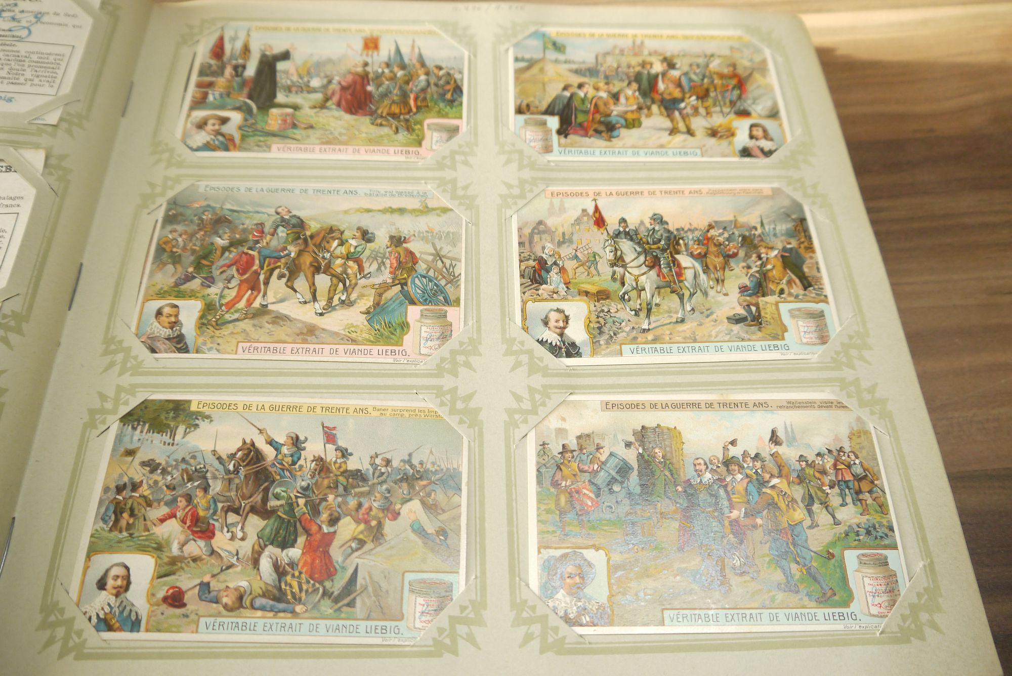 Liebig Sammelbilder Album ca 49 Seiten 294 Karten Sammelalbum