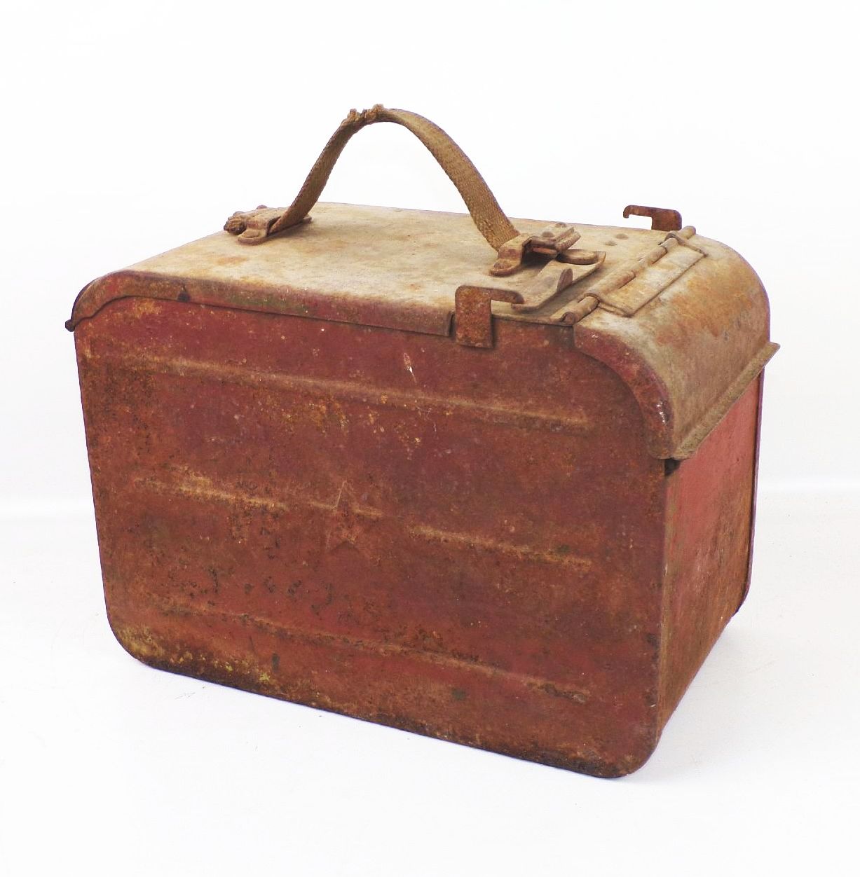 Alte Munitionskiste Metall UdSSR Gurtkasten russisch Dschk Sowjetunion 