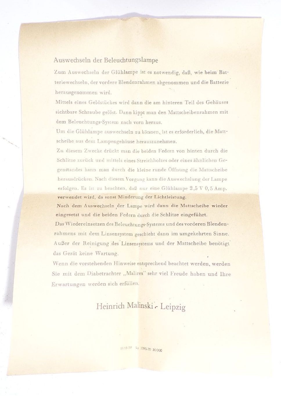 DDR Malirex Diabetrachter OVP 