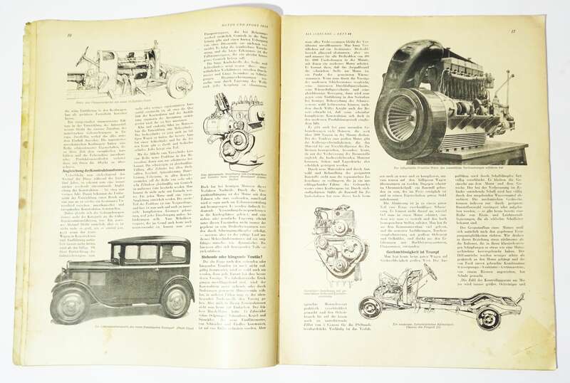 Motor und Sport Heft Heft 44 1930 Volkswagen Londoner Wagenschau Speedoil 