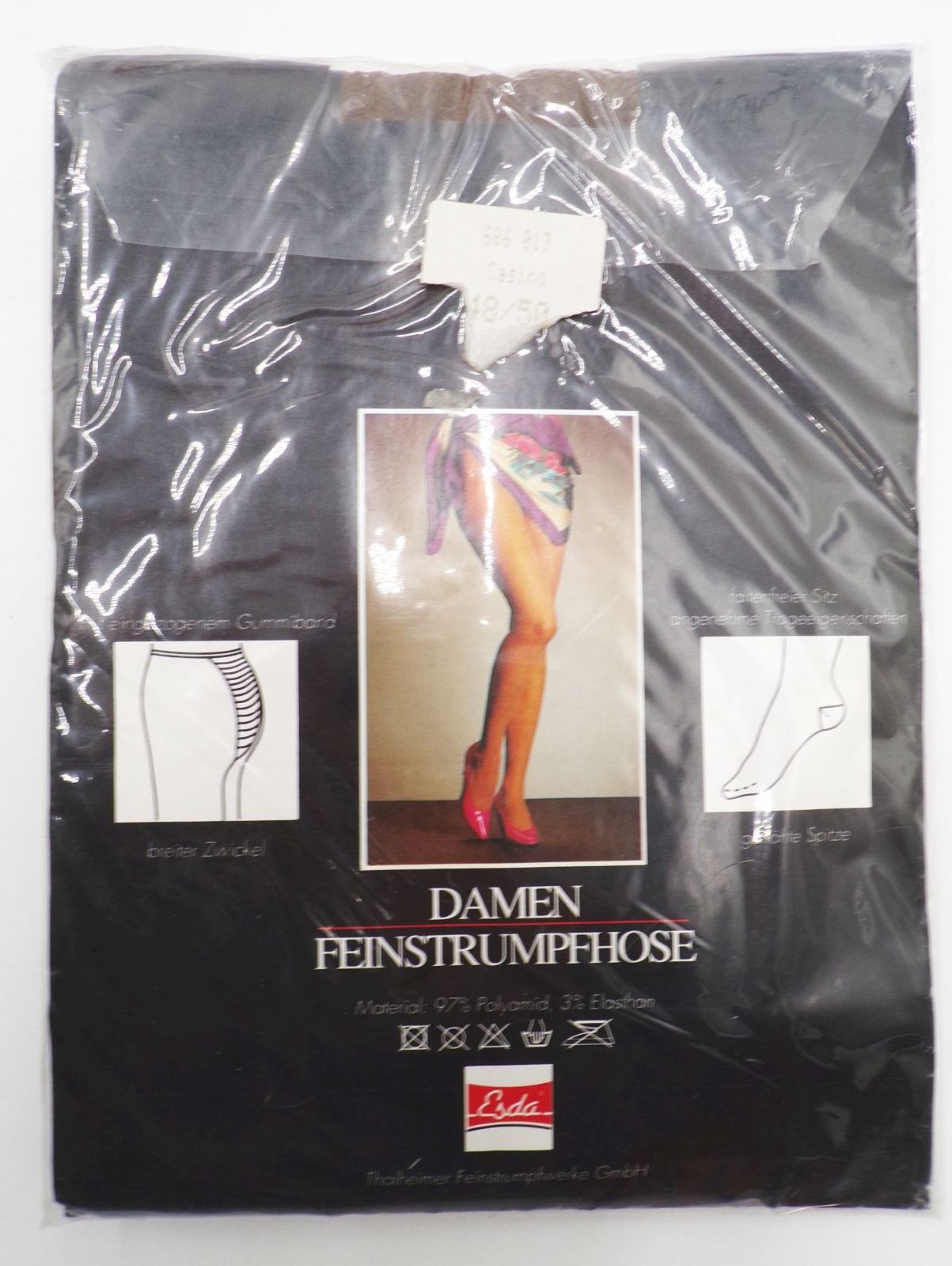 Esda Damen Strumpfhose Übergröße Feinstrumpfhose ehemalig DDR 