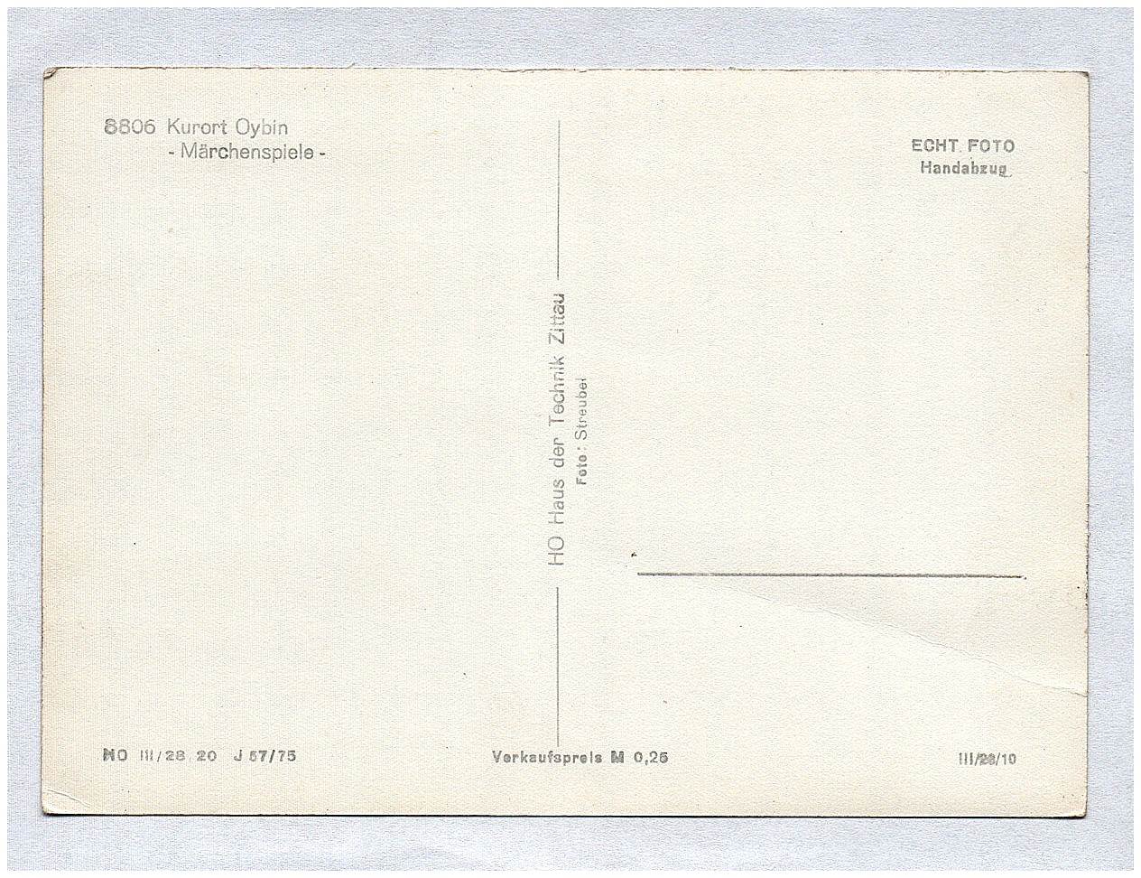 Ak Märchenspiele Kurort Oybin DDR Ansichtskarte Zittauer Gebirge Ak Märchenspiele Kurort Oybin DDR Ansichtskarte Zittauer Gebirge