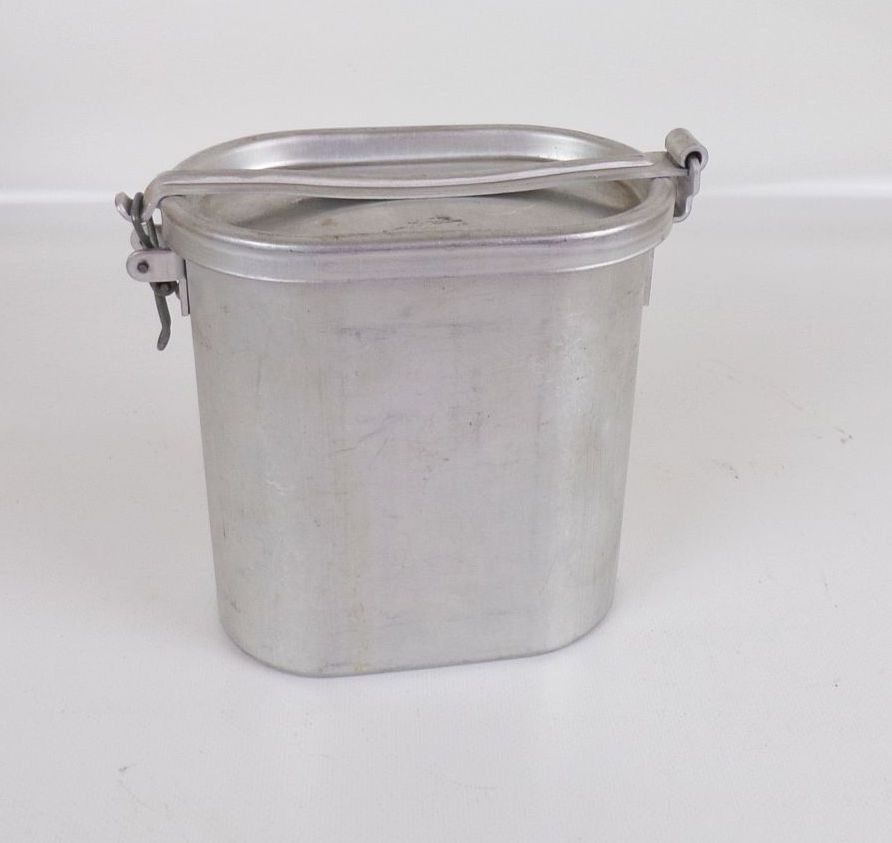 Camping Essenbehälter DDR Aluminium Feldgeschirr Behälter Box