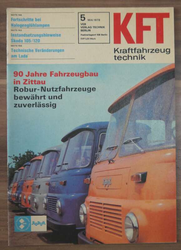 90 Jahre Zittauer Fahrzeugbau KFT Mai 1978 Fortschritte Halogenglühlampen