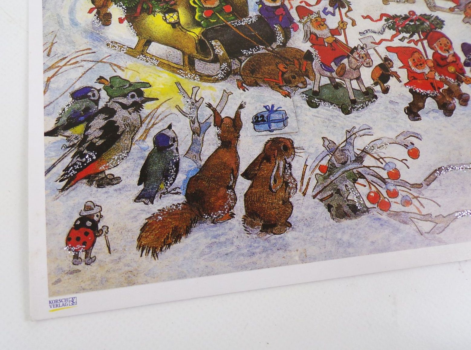 Fritz Baumgarten Adventskalender Korsch Verlag Glitzer 