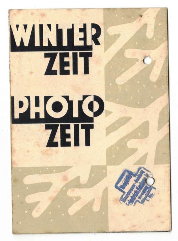 Reklame Prospekt Zeiss Ikon Kameras um 1930 !
