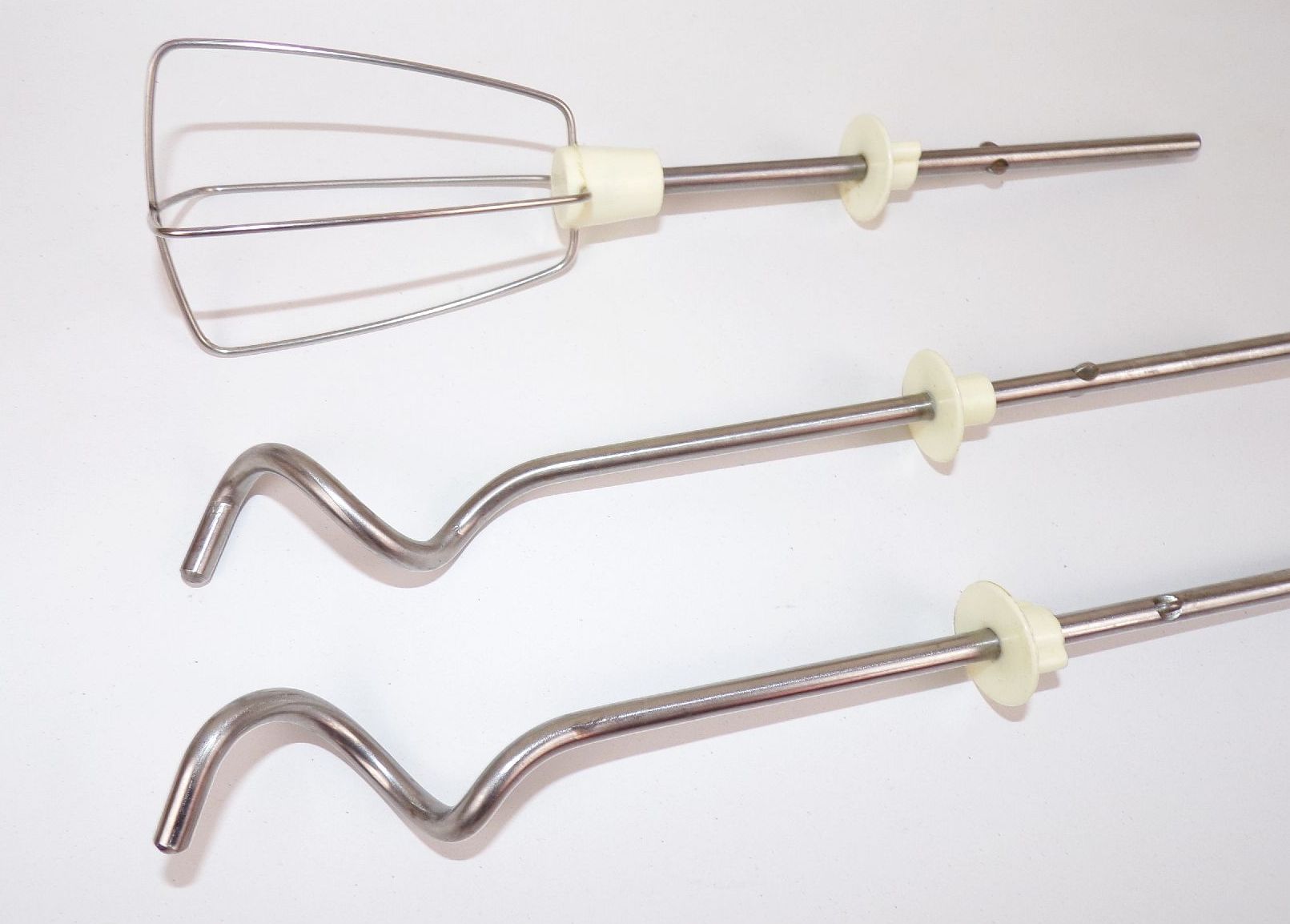 DDR 2 x Knethaken und 1 x Schneebesen für RG28 Mixer Handrührgerät 