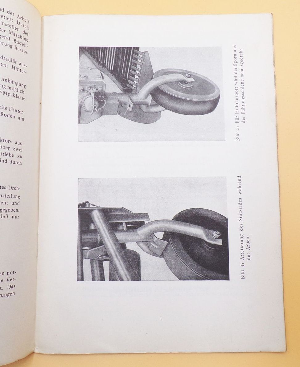 Betriebsanleitung Siebkettenvorratsroder E649 VEB Weimar Werk 1965 DDR