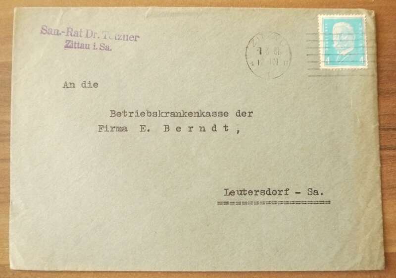 Firmenbrief San Rat Dr Tetzner Zittau Sachsen Dr 1931