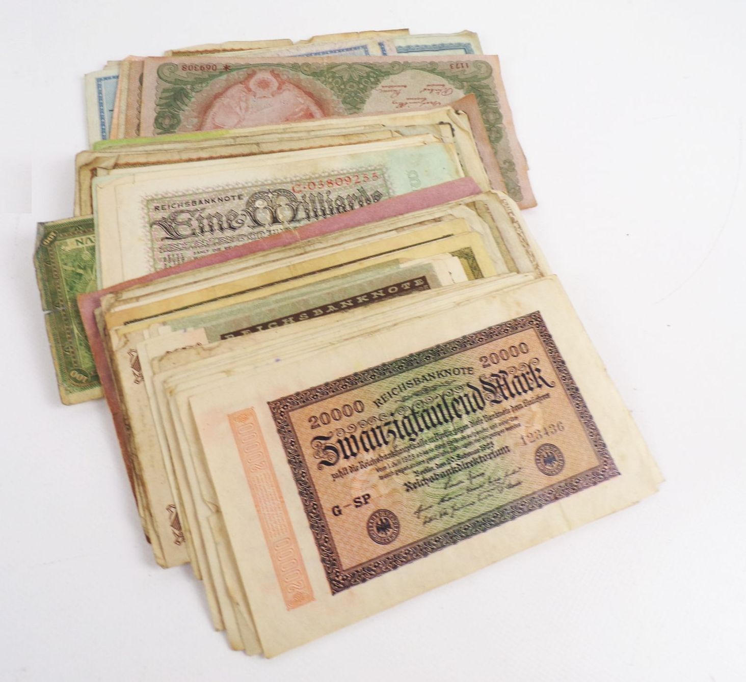 Konvolut alter Geldscheine Mark Kronen Infla Konvolut alter Geldscheine Mark Kronen Infla