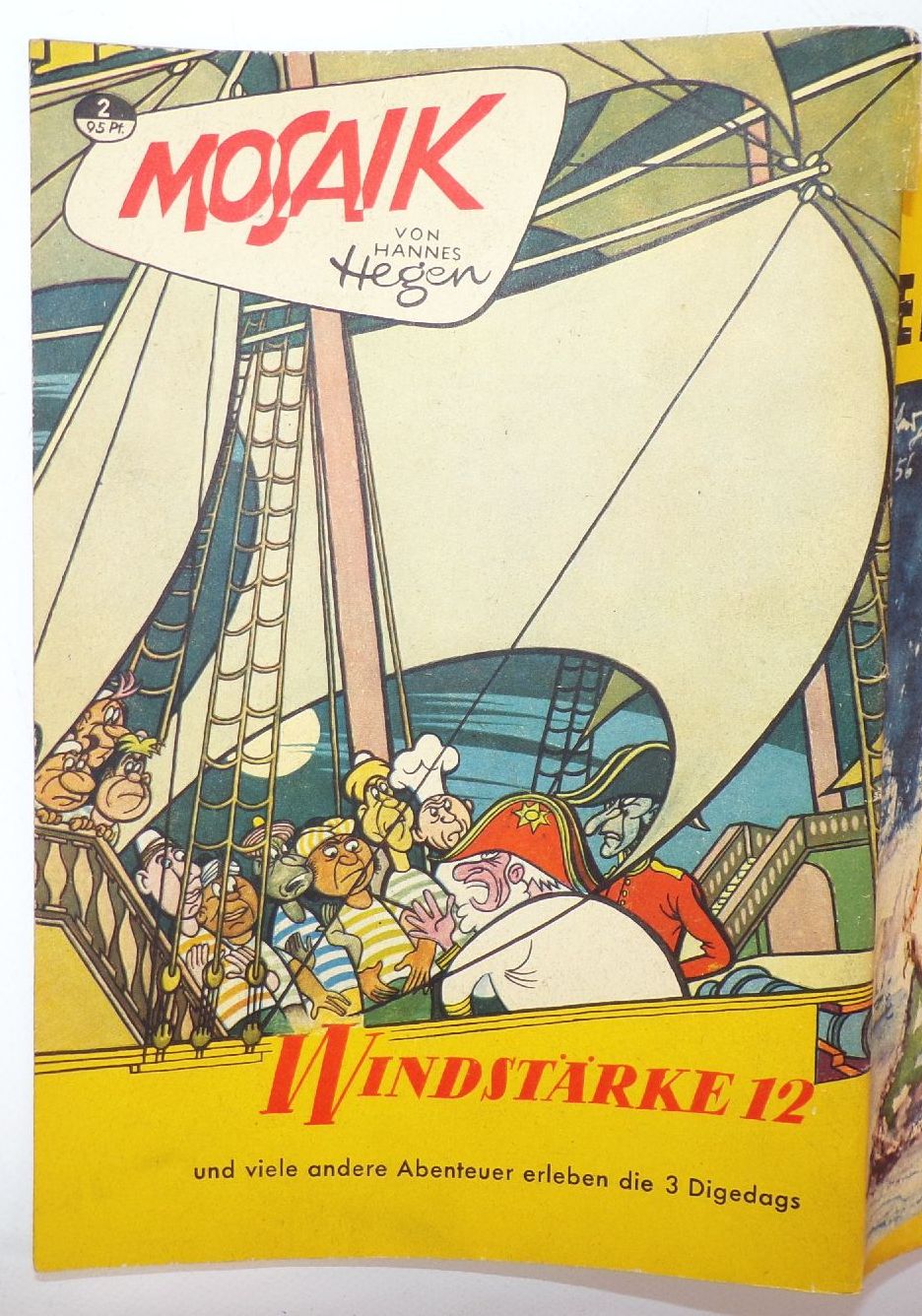 Das neue Abenteuer 82 Die Eismeerfahrer Mosaik Nr 2 Ankündigung Hannes Hegen