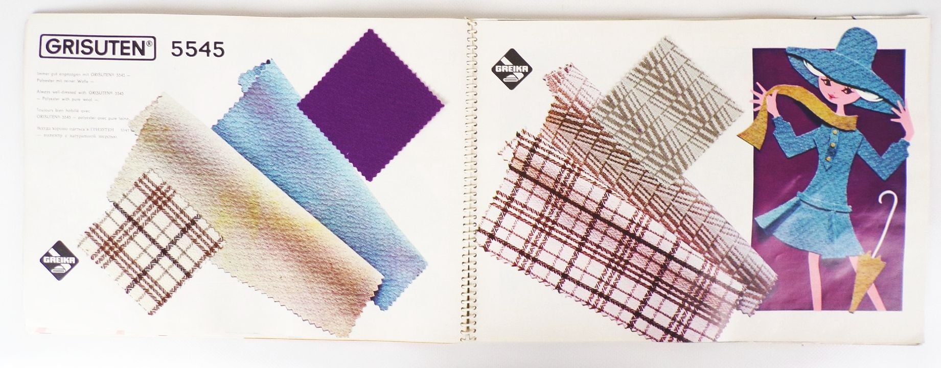 VVB Wolle und Seide Textil Service 1973 1974 DDR Reklame Mode VVB Wolle und Seide Textil Service 1973 1974 DDR Reklame Mode