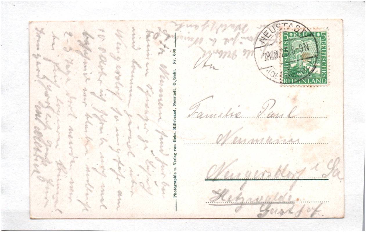 Ak Sommerfrische Eichhäusel bei Neustadt Oberschlesien 1924 Ak Sommerfrische Eichhäusel bei Neustadt Oberschlesien 1924