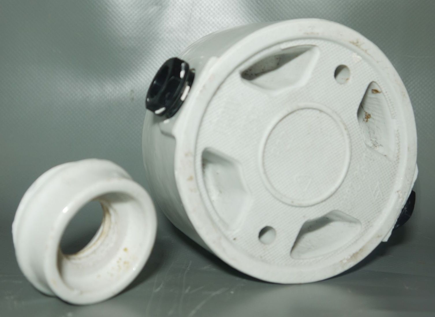 Vintage Kugellampe Keramik Glas Kellerlampe E27 Lampensockel