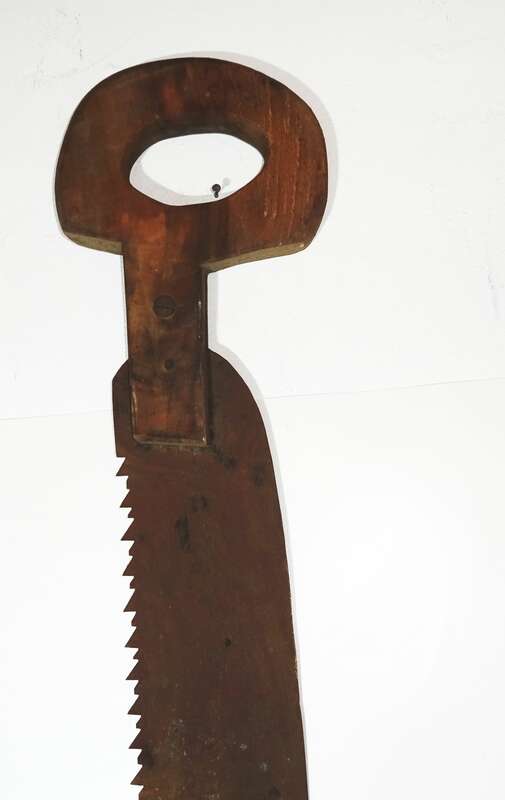 Alte Schrotsäge Hochzeit 152 cm Zweimannsäge Vintage Deko 