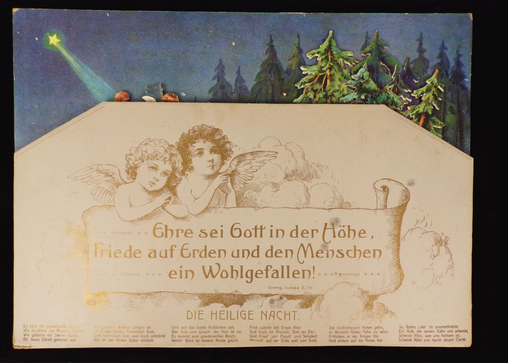 Alte Weihnachtskrippe groß Austell Krippe Papier Pop up Weihnachtsschmuck Alte Weihnachtskrippe groß Austell Krippe Papier Pop up Weihnachtsschmuck