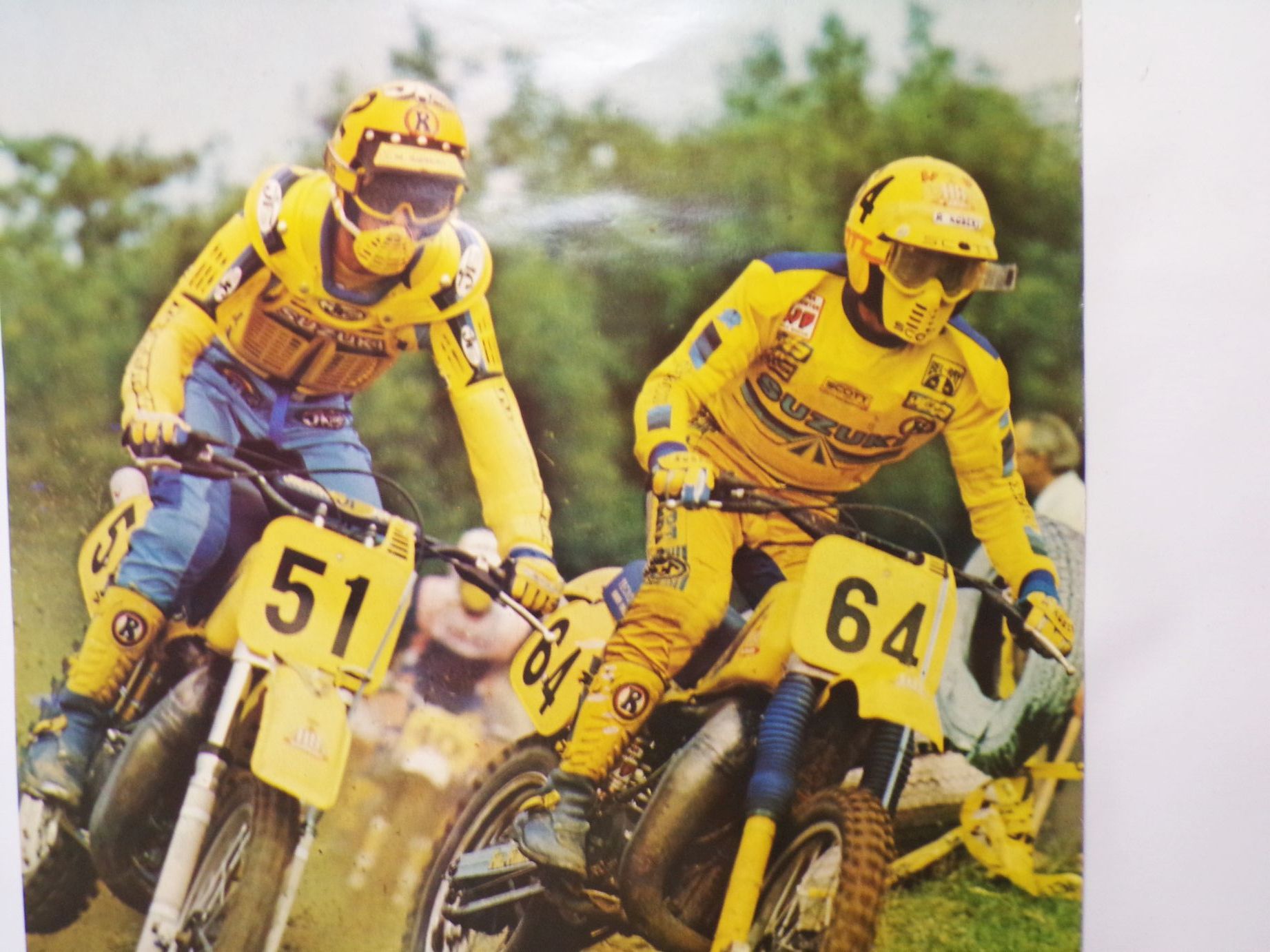 Poster Georges Jobe und Harry Everts Motocross CSR Vintage