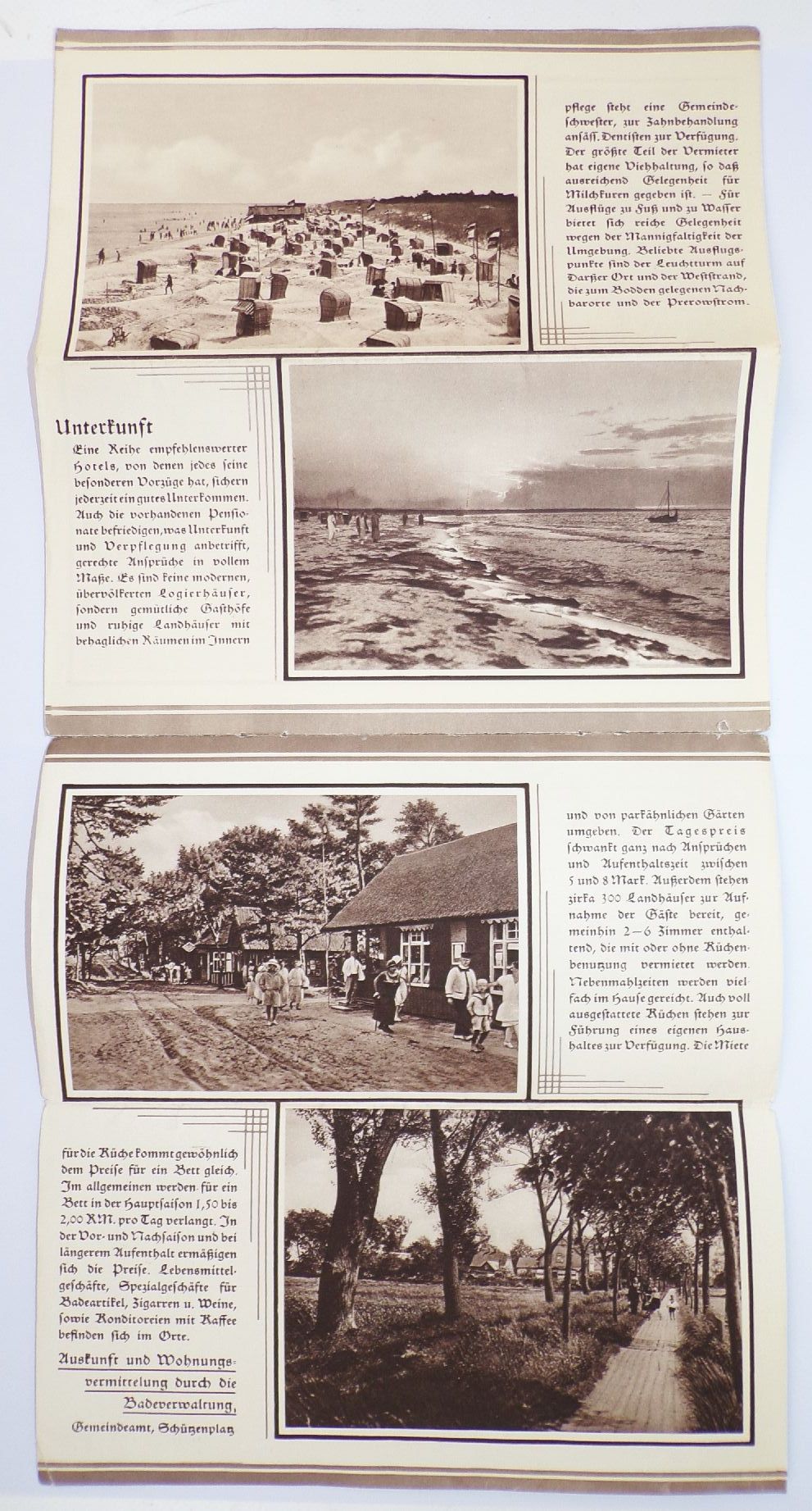 Reise Prospekt Ostseebad Prerow Führer um 1930